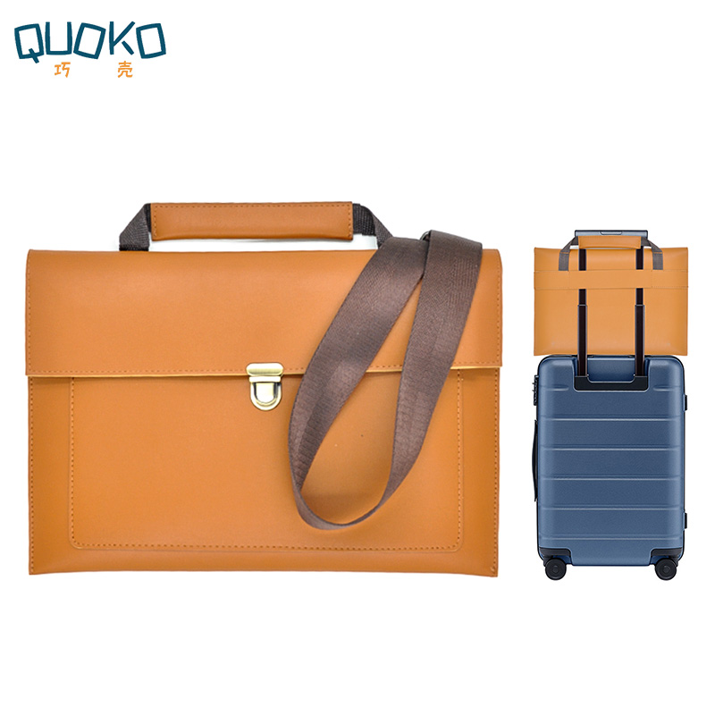Laptop Bag Leather 15 - PU skóra kobiet torba na laptopa