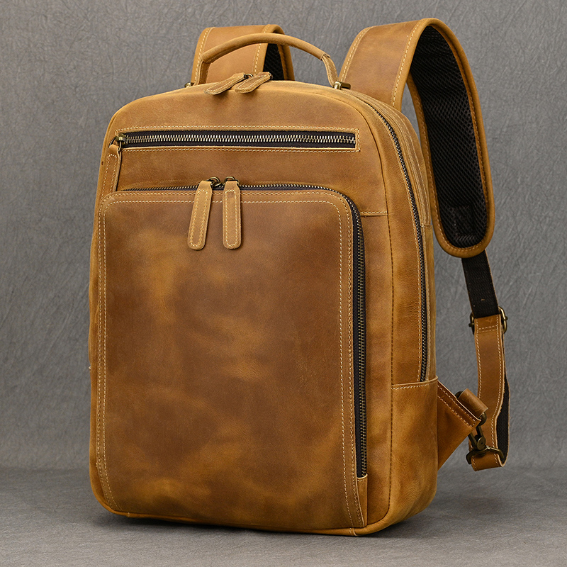 Luxury Bags That Fit Laptop - Fasshion Skórzany plecak dla mężczyzn Męski