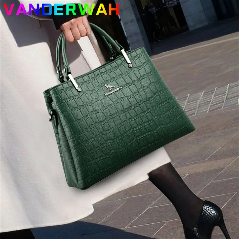 Luxury Bags Green - Oryginalna marka Shopper torebka damska 2024