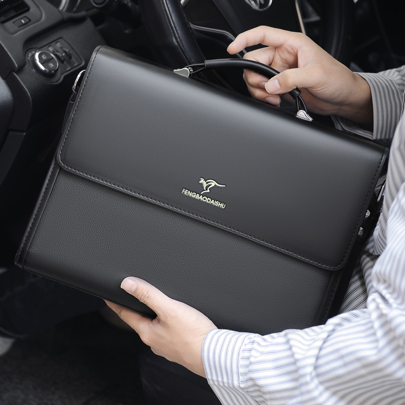 Luxury Bags That Fit Laptop - Luksusowa męska teczka projektant praca Business