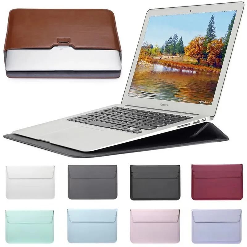Laptop Bag Leather 15 - Pokrowiec na laptopa ze skóry PU