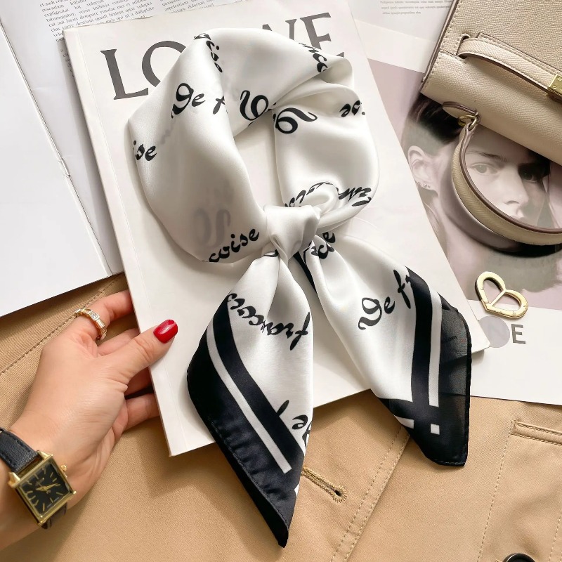 Luxury Bags In China - Damska luksusowa jedwabna satynowa kwadratowa apaszka