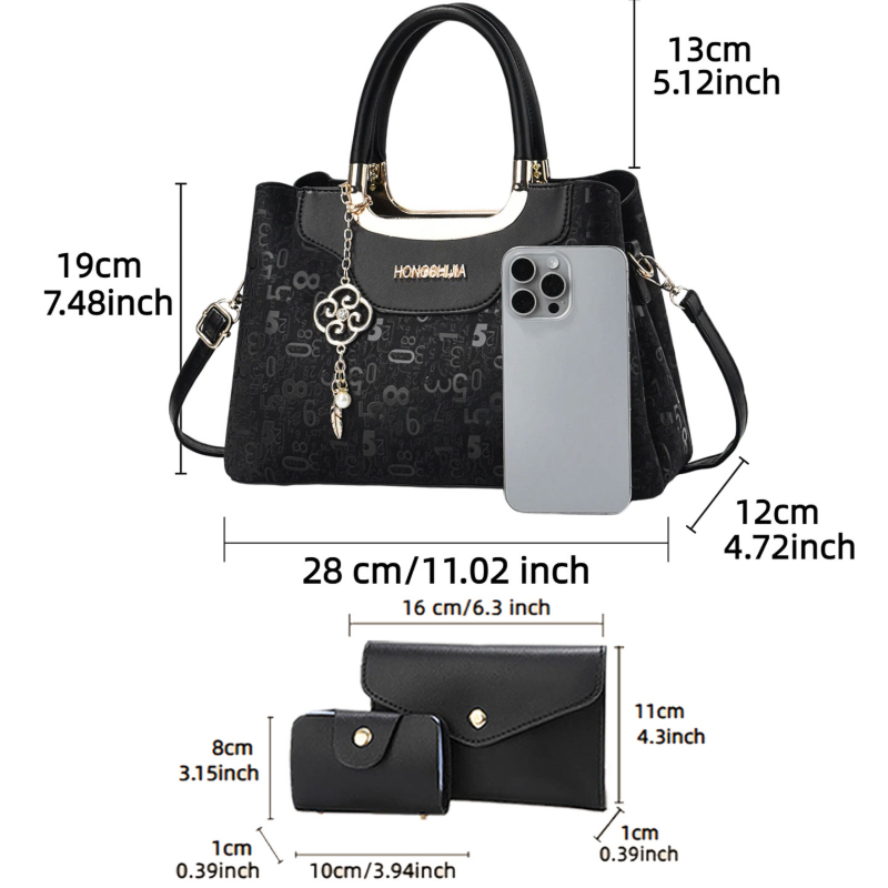 3-częściowy zestaw torebek dam – Luxury Bags With Zipper recenzja i cena
