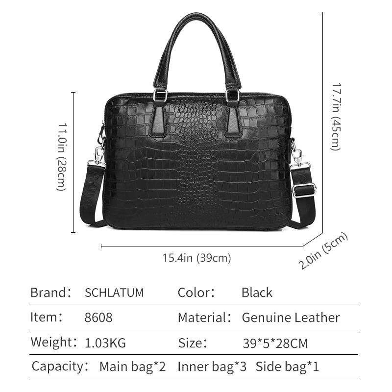 SCHLATUM prawdziwej skóry krok – Luxury Bags That Fit Laptop recenzja i cena