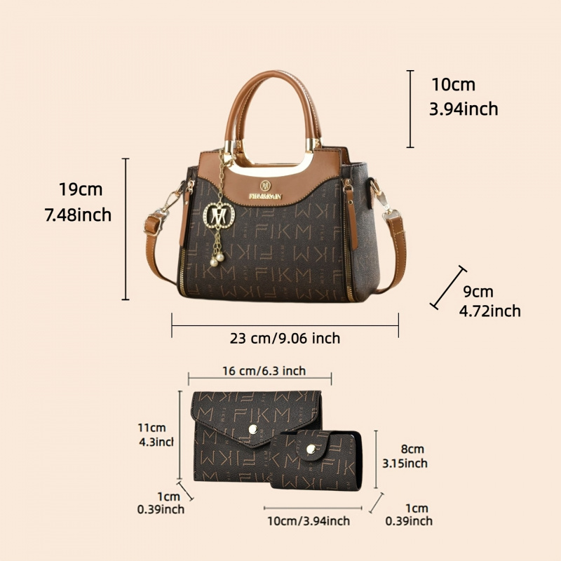 3-częściowy zestaw torebek z n – Luxury Bags With Zipper recenzja i cena