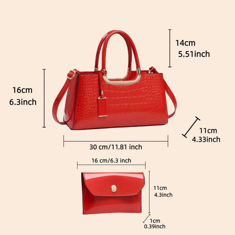 Zestaw torebek damskich, lekka – Luxury Bags With Zipper recenzja i cena