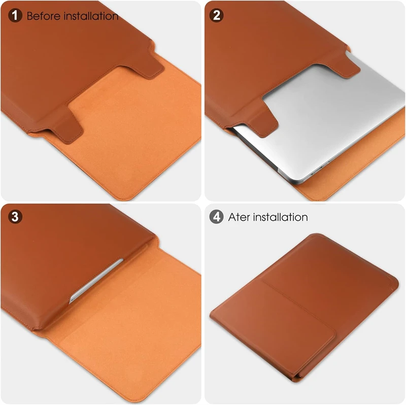 Przenośny skórzany pokrowiec n – Laptop Bag Leather 15 recenzja i cena