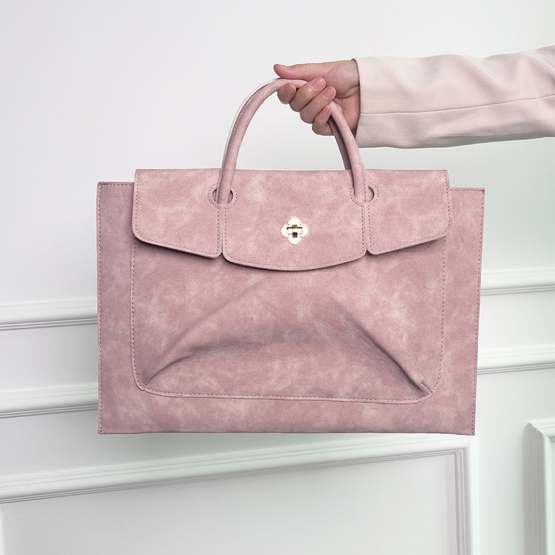 Elegancka różowa torba na lapt – Laptop Bag Leather 15 recenzja i cena