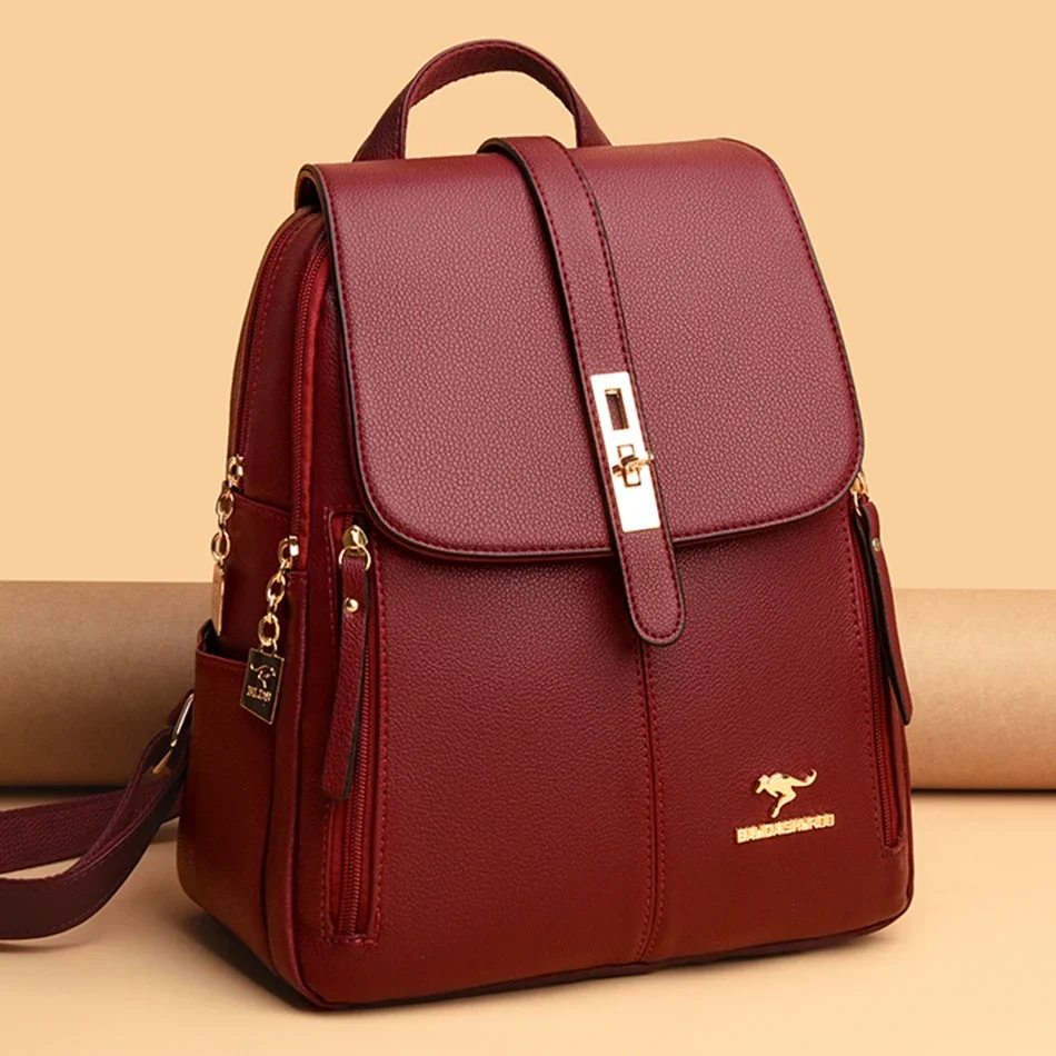 Damski skórzany plecak o dużej – Luxury Bags With Zipper recenzja i cena