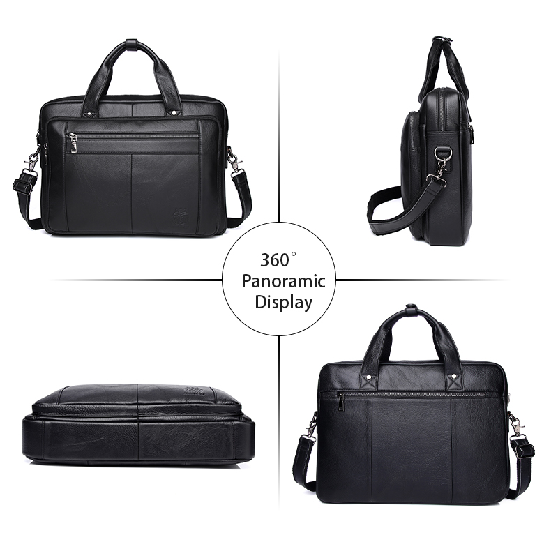 SCHLATUM prawdziwej skóry tecz – Laptop Bag Leather 15 recenzja i cena