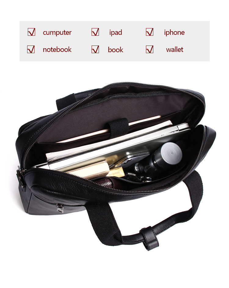 SCHLATUM prawdziwej skóry tecz – Laptop Bag Leather 15 recenzja i cena