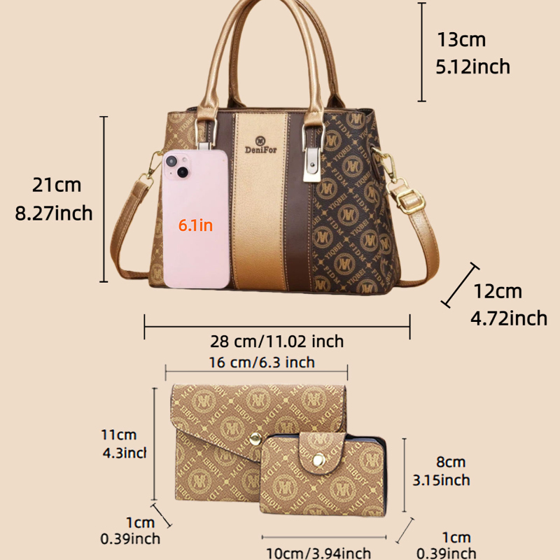 3-częściowy zestaw damskich to – Luxury Bags With Zipper recenzja i cena