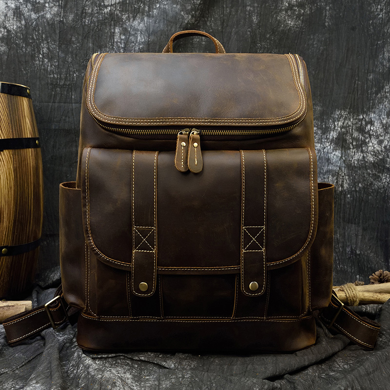 Duża pojemność staromodny skór – Laptop Bag Leather 15 recenzja i cena