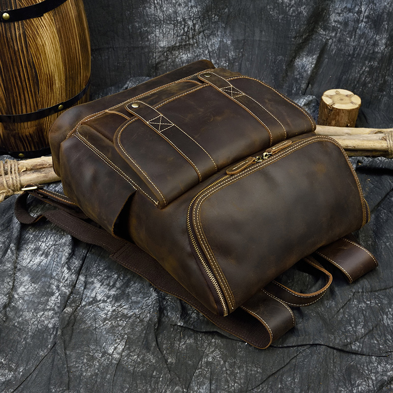 Duża pojemność staromodny skór – Laptop Bag Leather 15 recenzja i cena