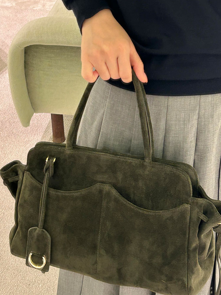 Zielona zamszowa torba typu to – Luxury Bags Green recenzja i cena