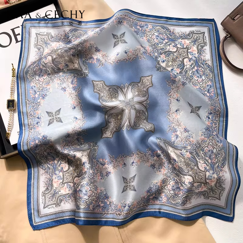 Barokowa kwiatowa apaszka kwad – Luxury Bags In China recenzja i cena