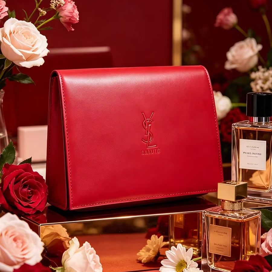 Czerwona skórzana kosmetyczka  – Luxury Bags Ysl recenzja i cena