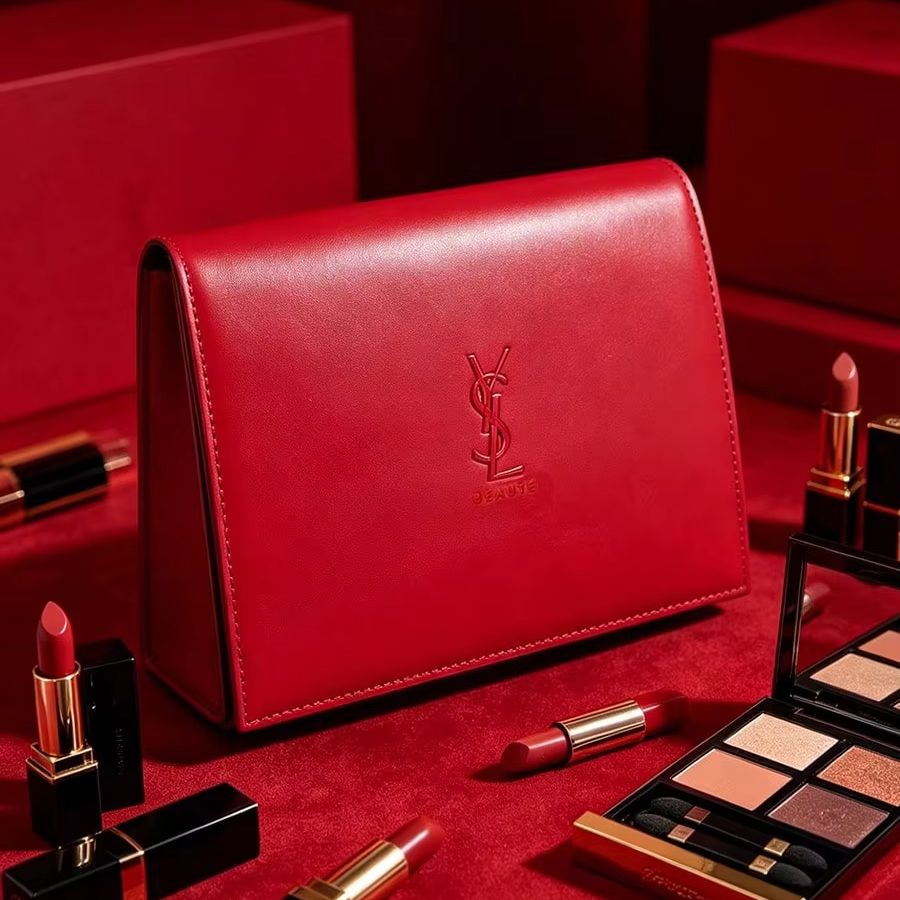 Czerwona skórzana kosmetyczka  – Luxury Bags Ysl recenzja i cena
