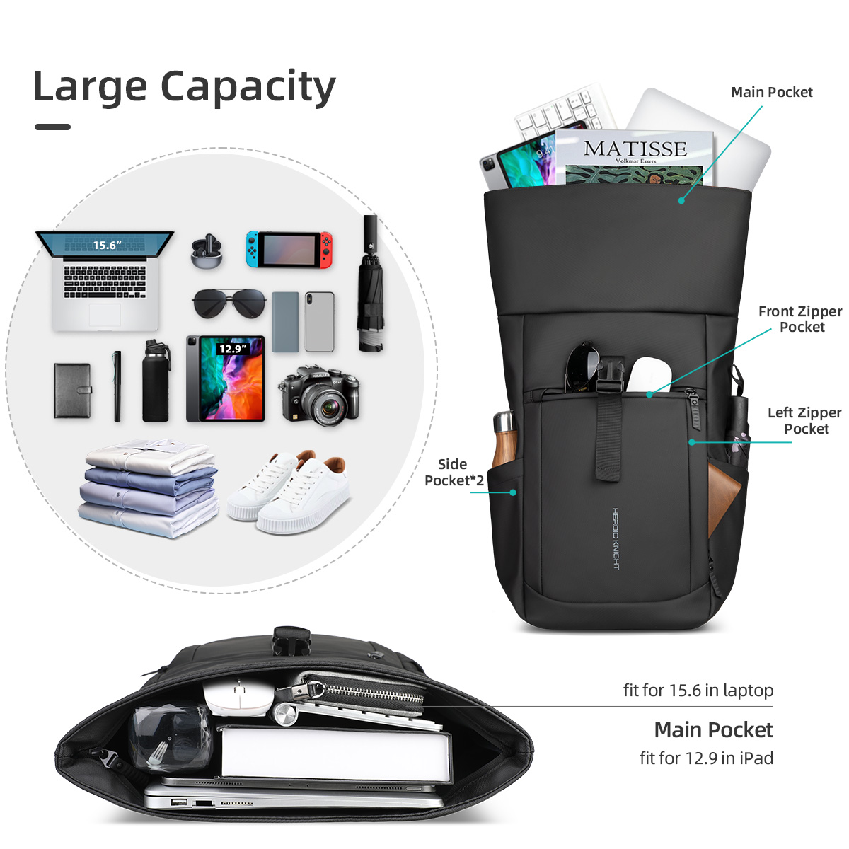 Plecak Rolltop Heroic Knight L – Luxury Bags That Fit Laptop recenzja i cena